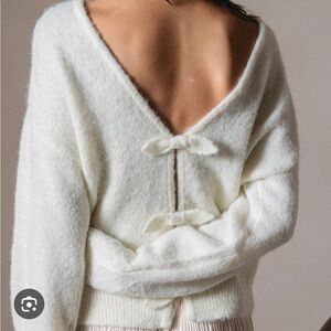 White Grace and Mika sweater